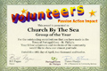 The Volunteer Group of the Year Award, presented to The CBTS Inc. at the PCSP Volunteer Appreciation Social, April 18 2012